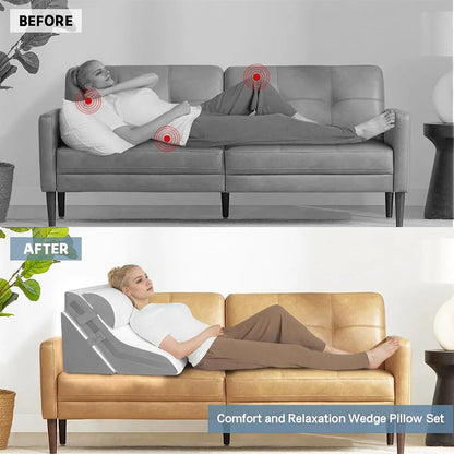 3-Piece Adjustable Wedge Pillow Set