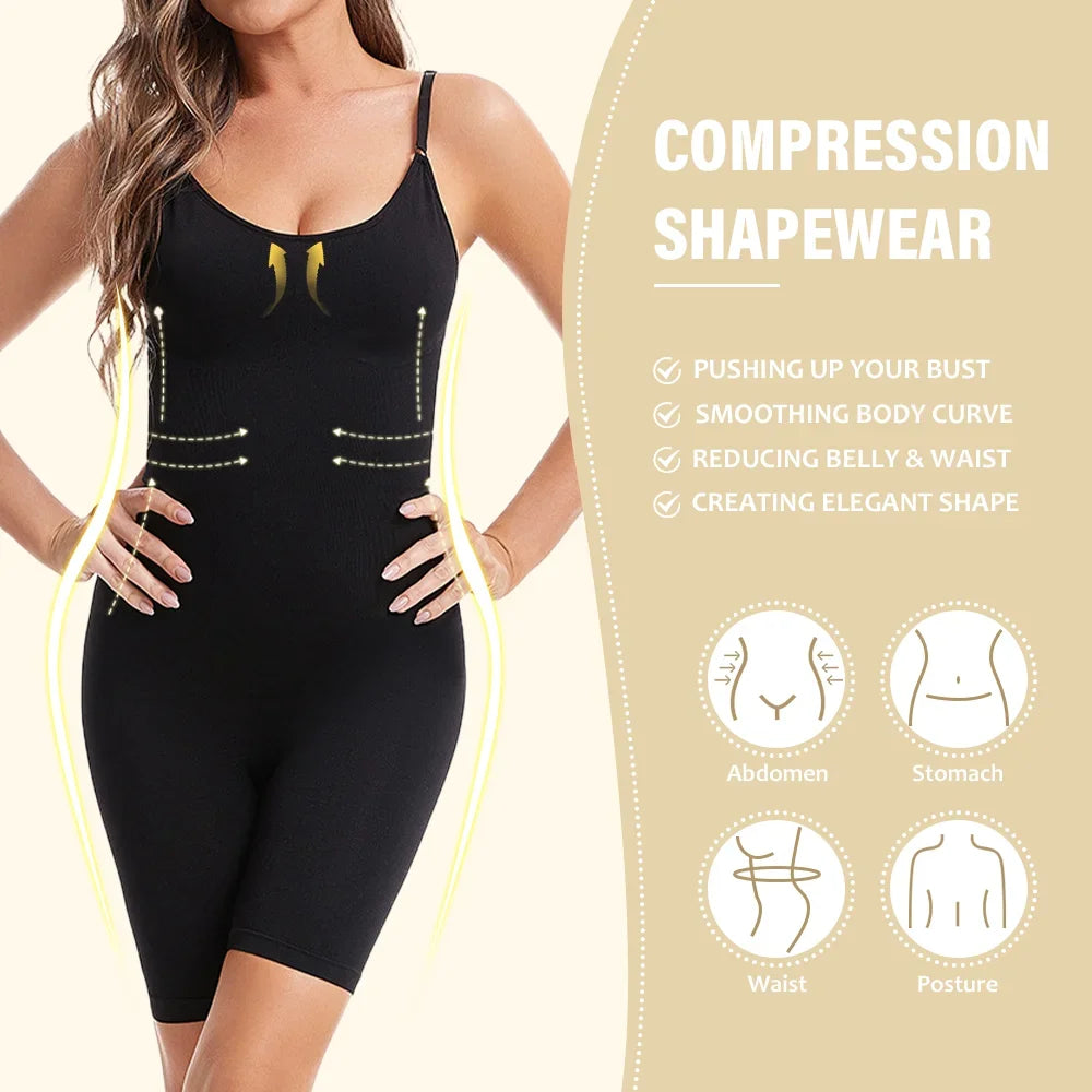 Seamless Full Body Shaper Bodysuit