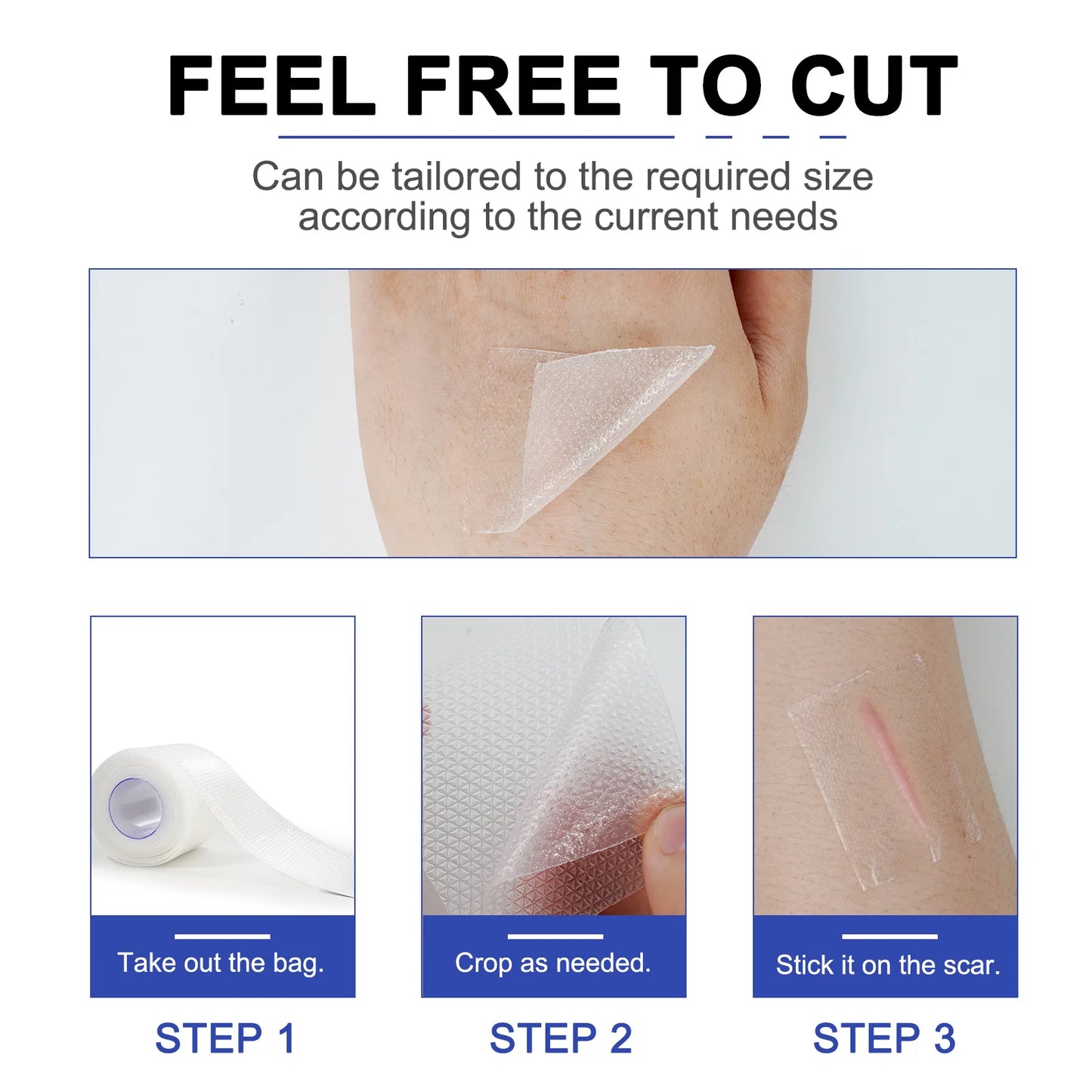 Transparent Silicone Scar Care Tape