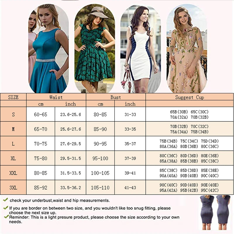 V-Neck Compression Shapewear Bodysuit