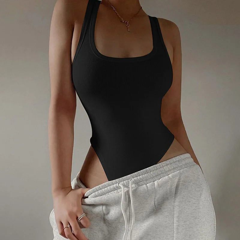 Sleeveless Bodycon Knit Bodysuit