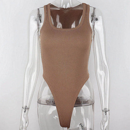 Sleeveless Bodycon Knit Bodysuit