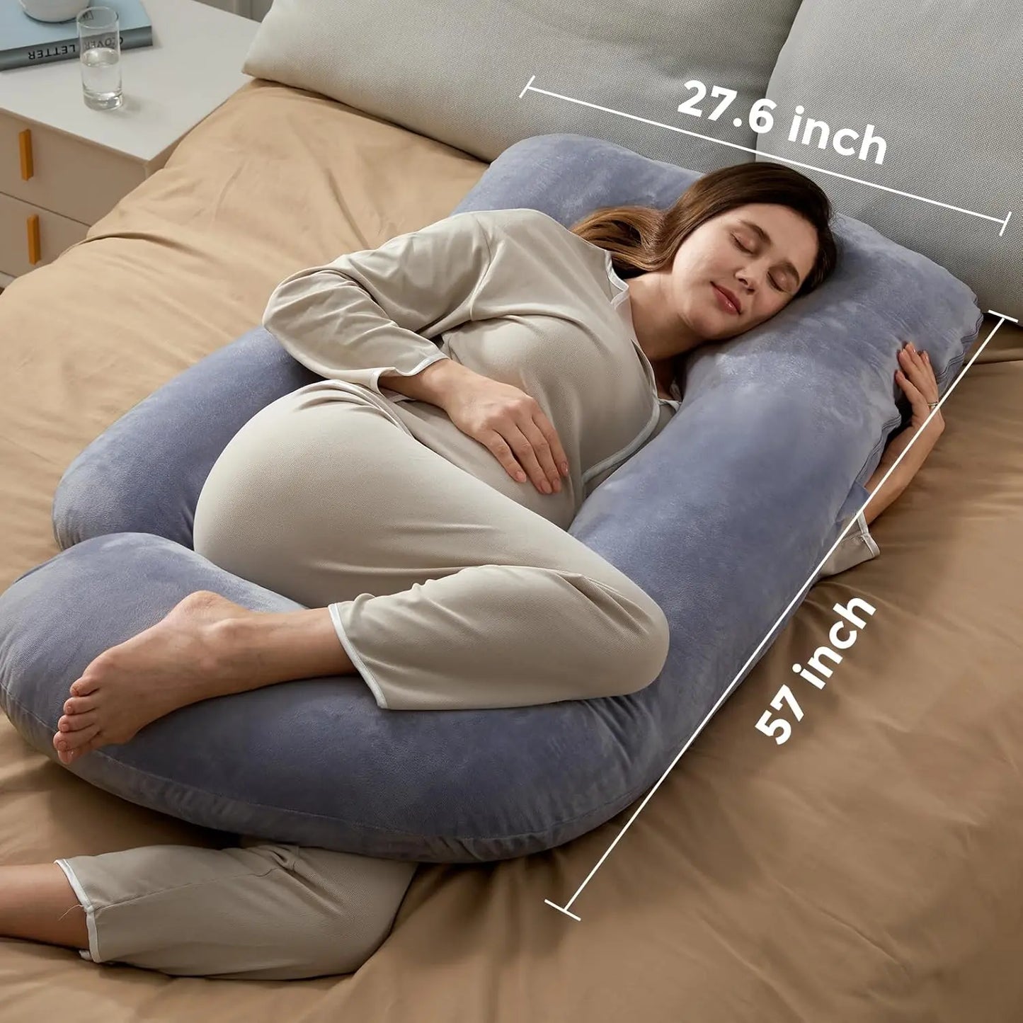 Full Body U-Shaped Pregnancy Pillow