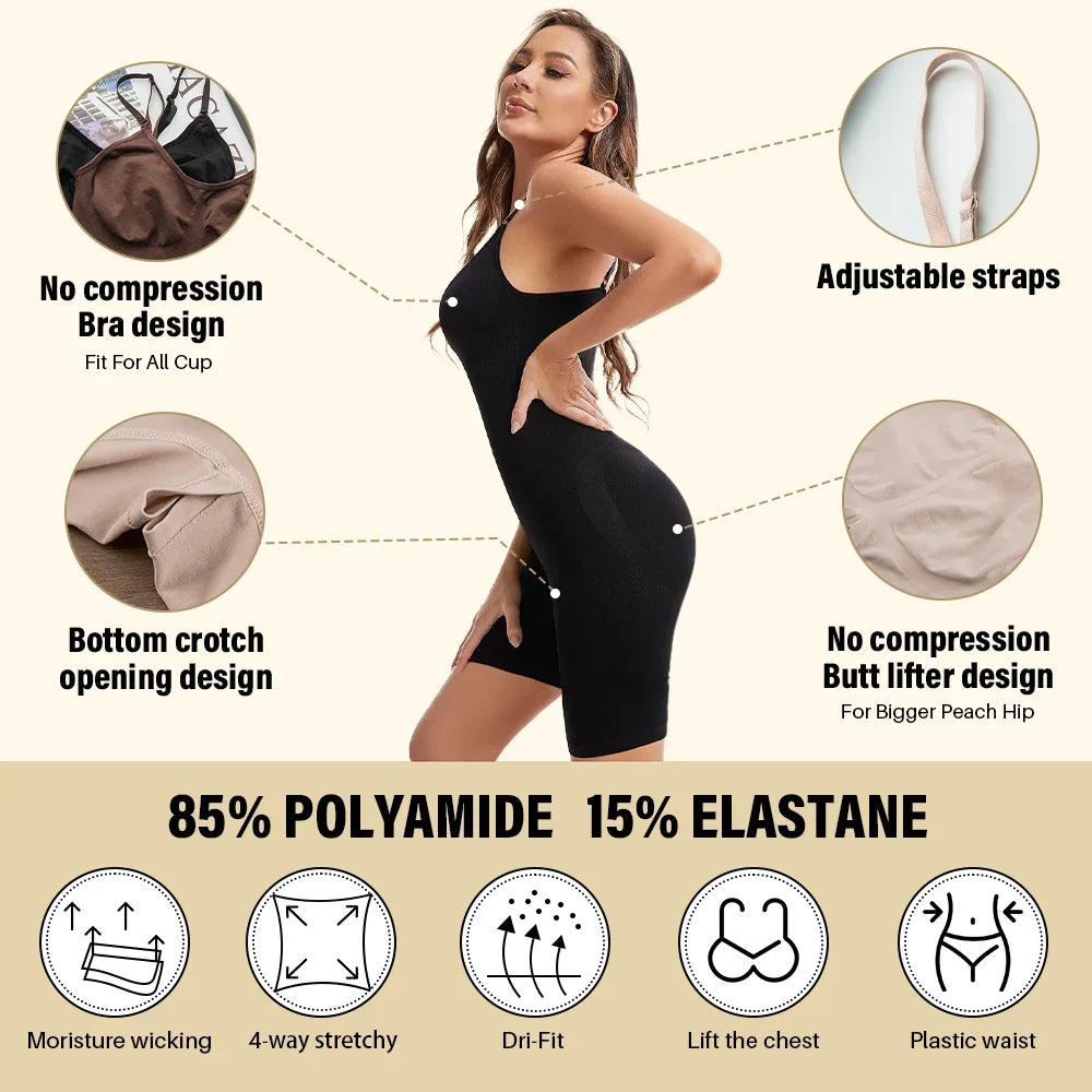Seamless Full Body Shaper Bodysuit