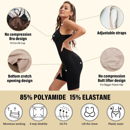 Seamless Full Body Shaper Bodysuit