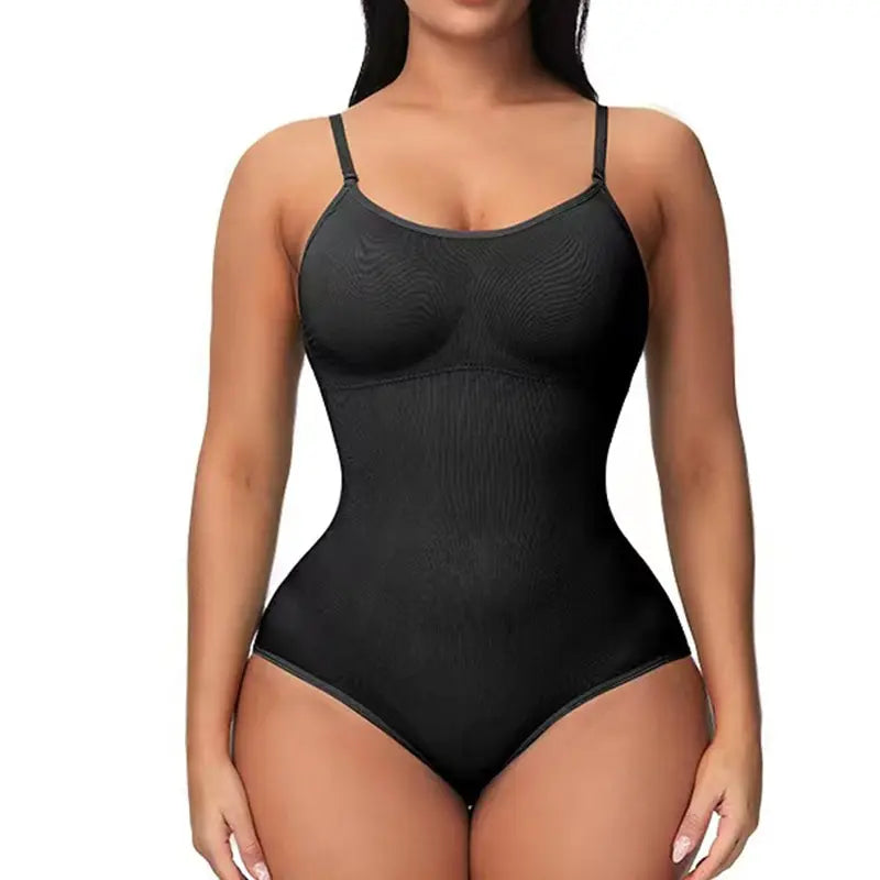 V-Neck Compression Shapewear Bodysuit