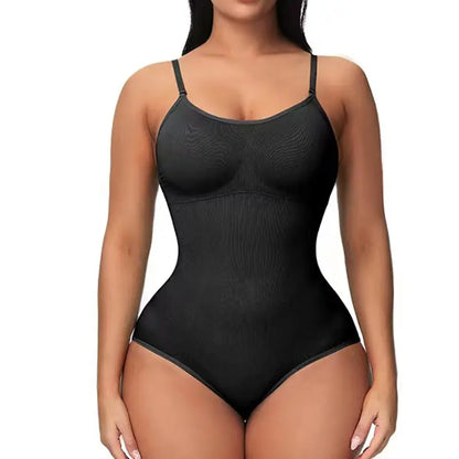 V-Neck Compression Shapewear Bodysuit