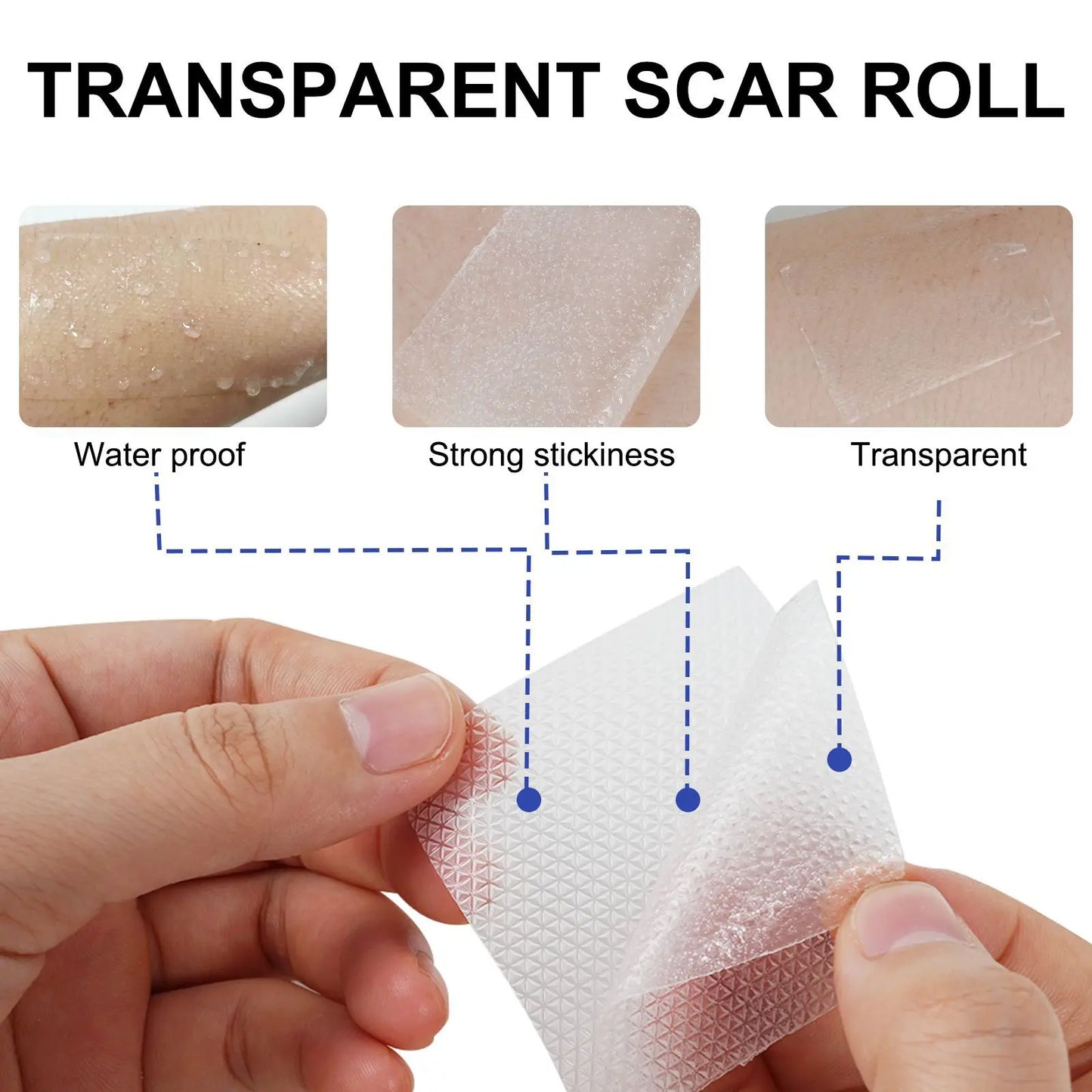 Transparent Silicone Scar Care Tape