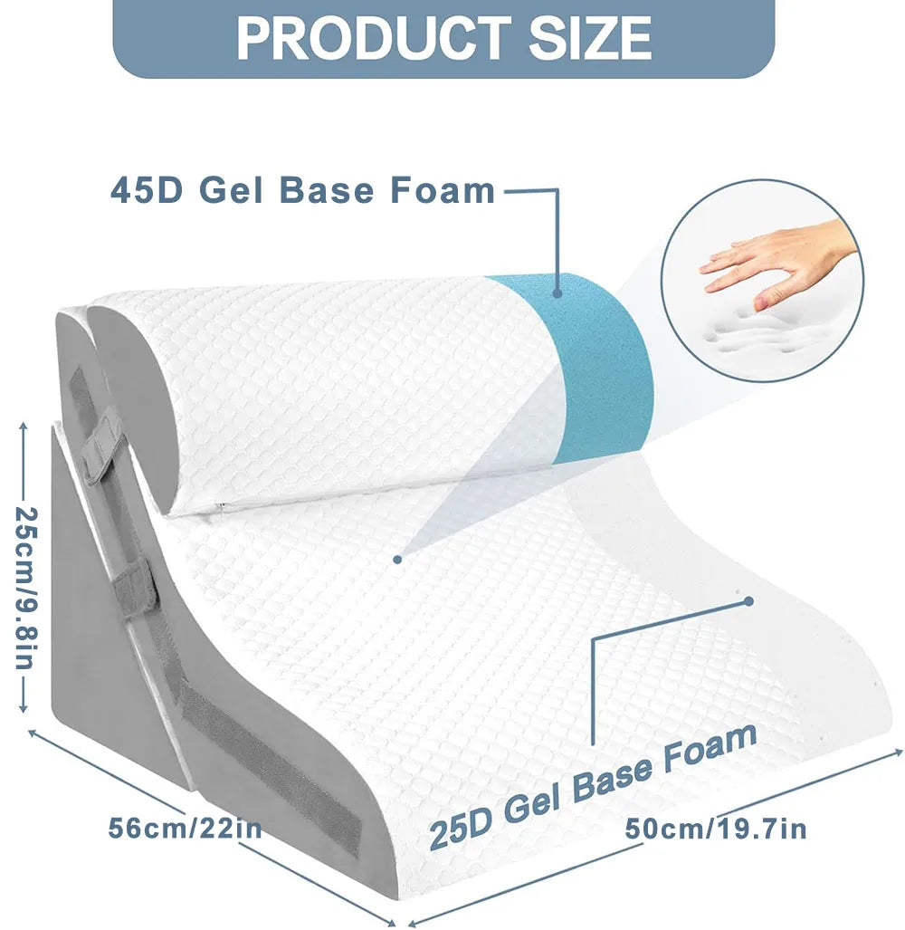 3-Piece Adjustable Wedge Pillow Set